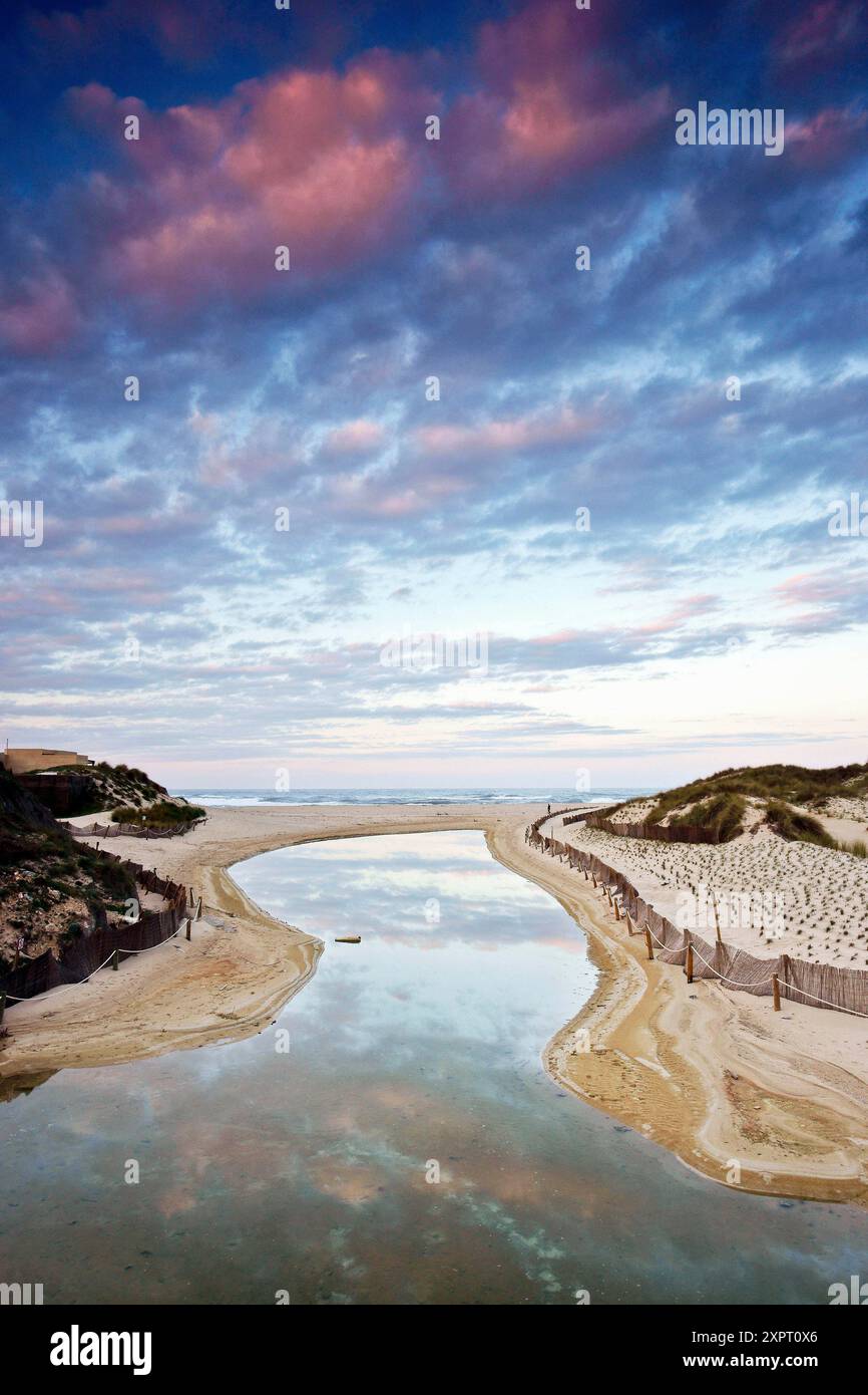Cala Mesquida complexe dunaire Péninsule Llevant Arta Majorque Îles Baléares Espagne Banque D'Images