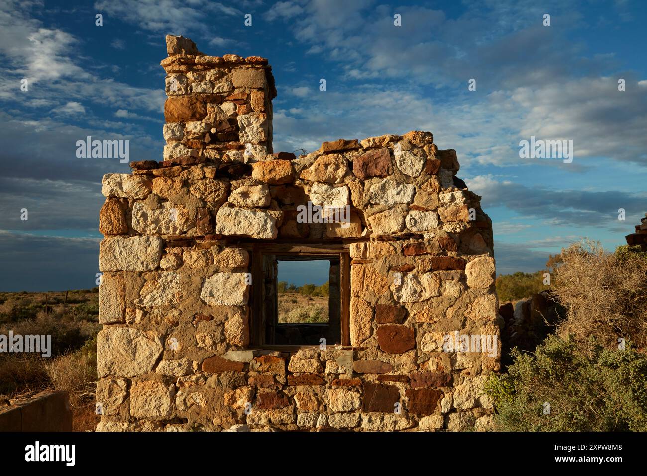 Blanchewater Ruins, Strzelecki Track, Outback Australie méridionale, Australie Banque D'Images