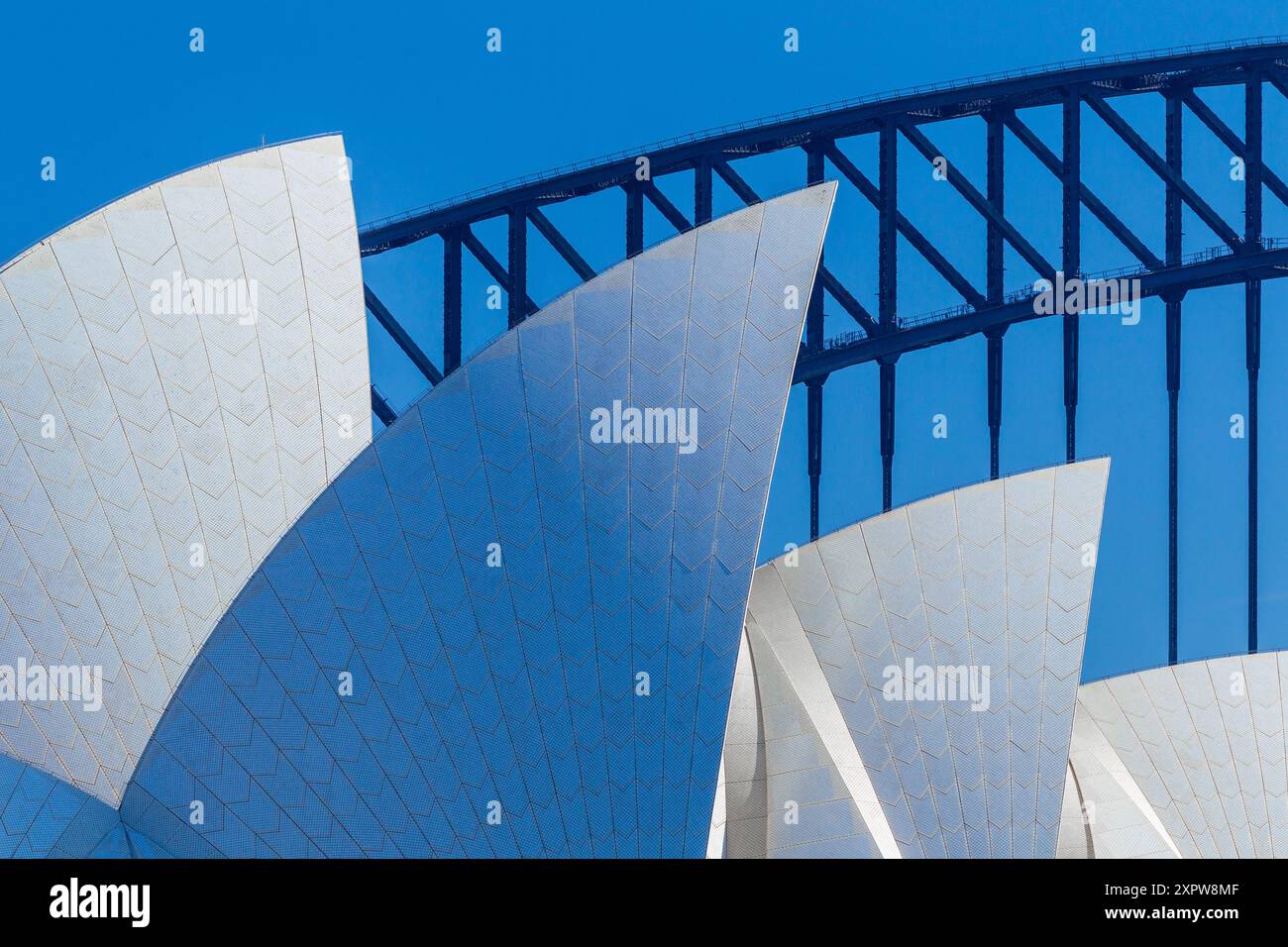 Opéra de Sydney et Sydney Harbour Bridge à Sydney, Australie. Banque D'Images