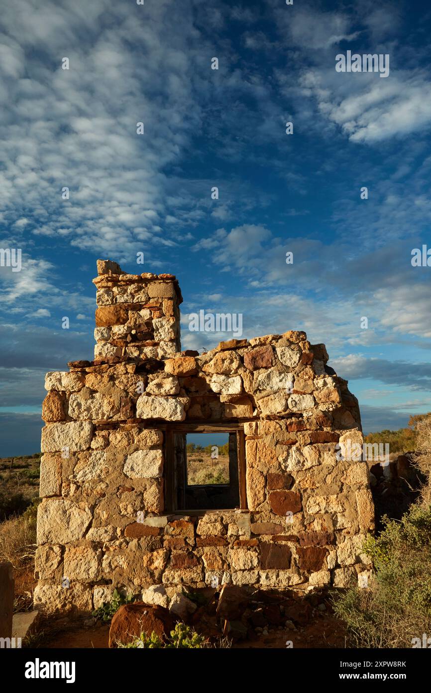 Blanchewater Ruins, Strzelecki Track, Outback Australie méridionale, Australie Banque D'Images