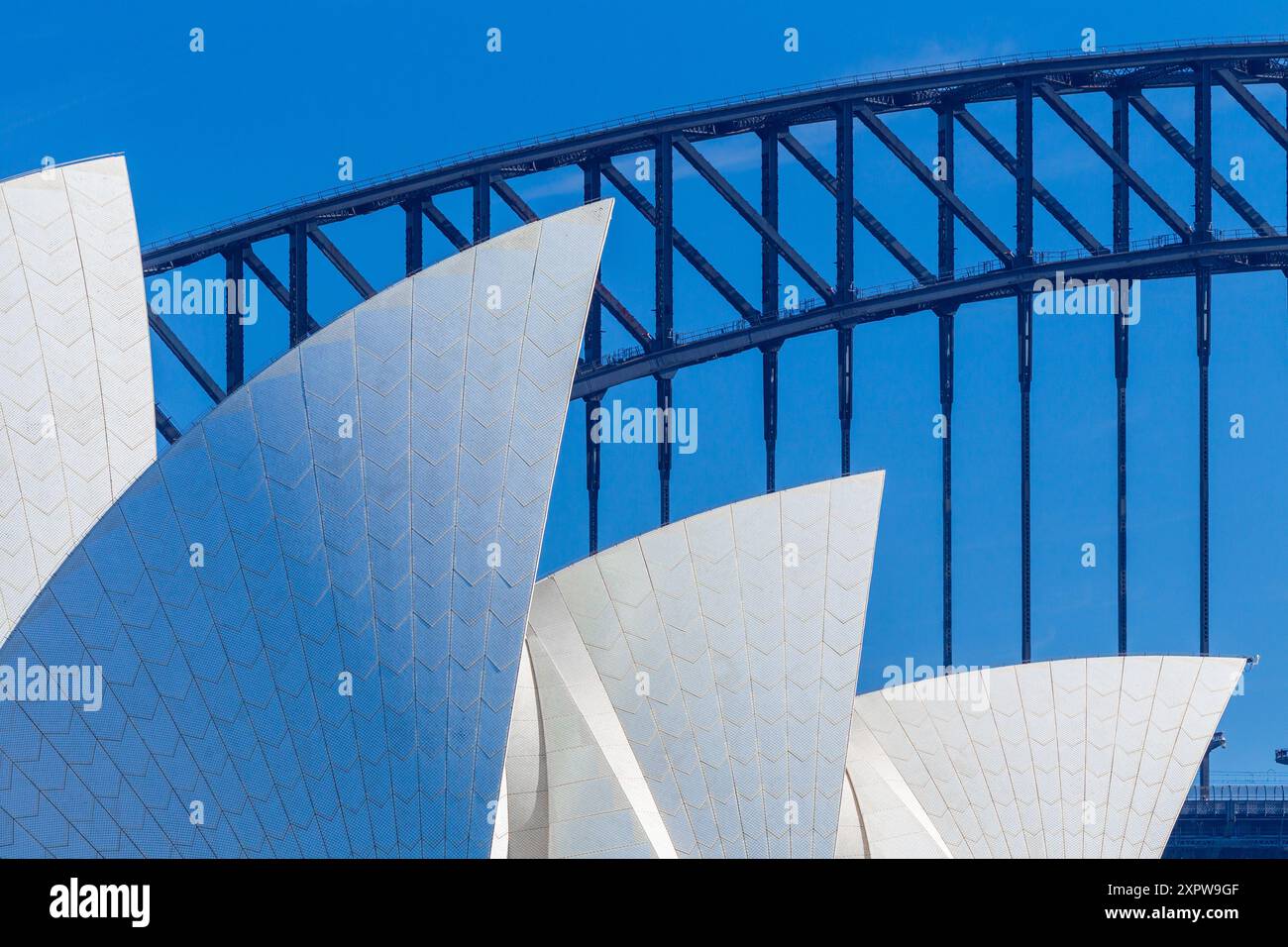 Opéra de Sydney et Sydney Harbour Bridge à Sydney, Australie. Banque D'Images