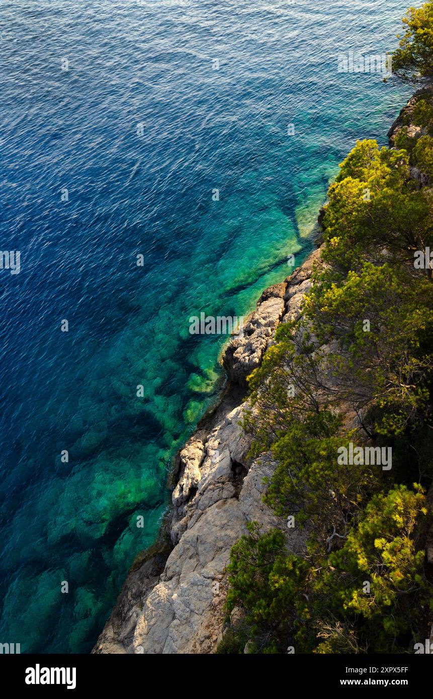 Falaises sur la Méditerranée à Majorque Banque D'Images