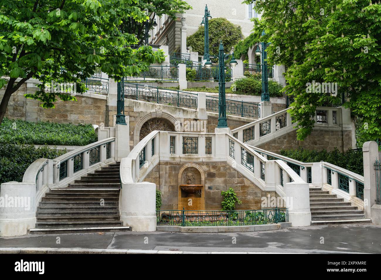 escalier strudel dans la construction d'escalier de vienne Banque D'Images