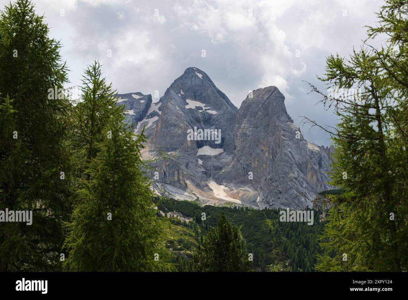 Montagne Marmolada - vue du lac Fedaia - Dolomites - Val di Fassa - Italie Banque D'Images