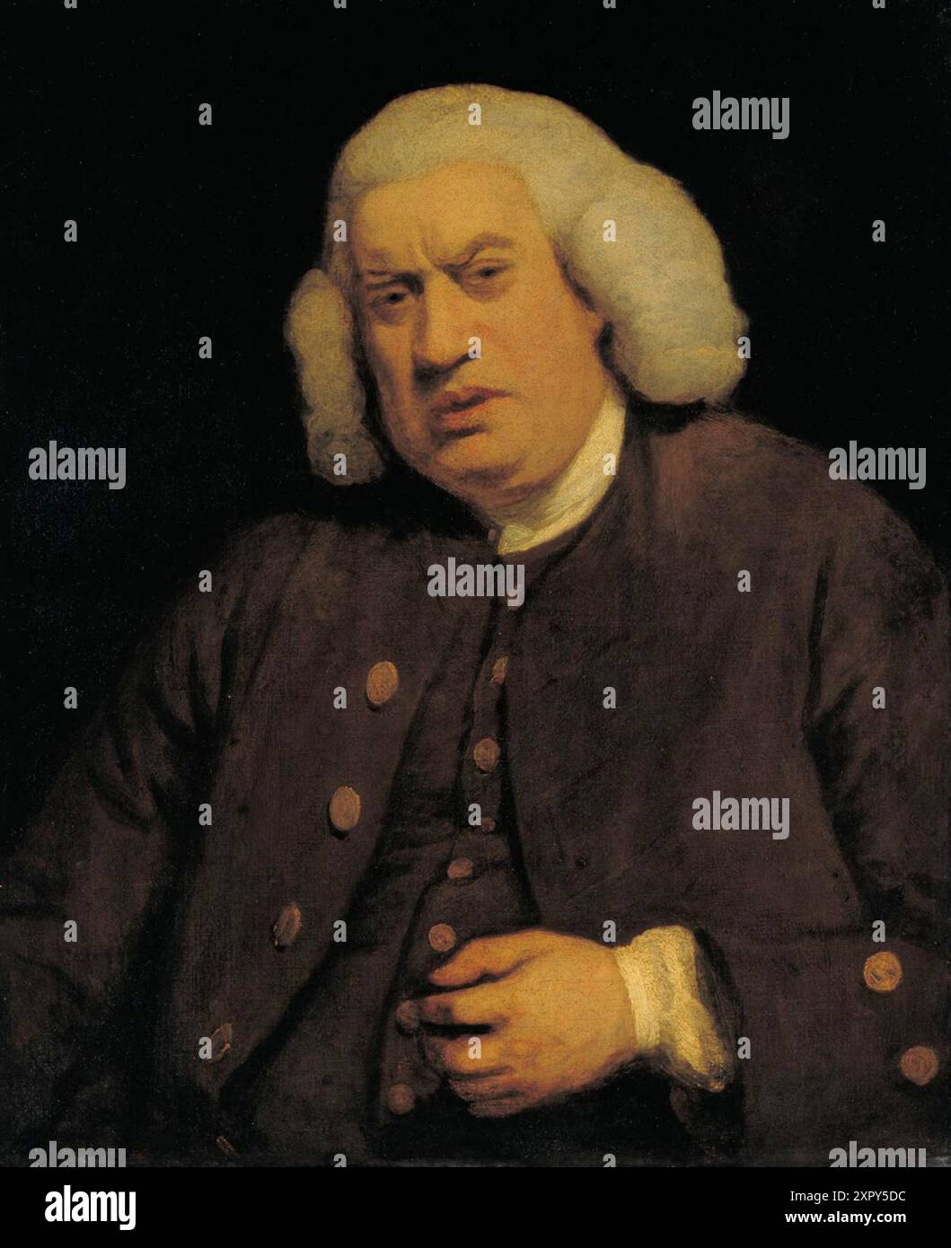 Portrait de Samuel Johnson commandé pour la galerie Streatham Park de Henry Thrale Banque D'Images