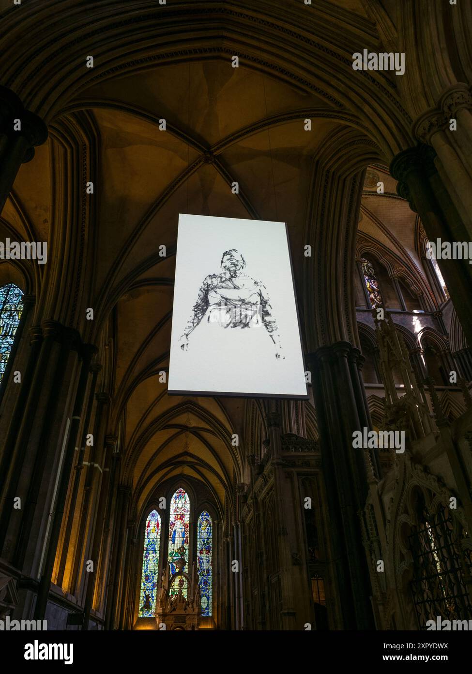 Our Earth, Environmental Art Project, Salisbury Cathedral, Salisbury, Wiltshire, Angleterre, Royaume-Uni, GB. Banque D'Images
