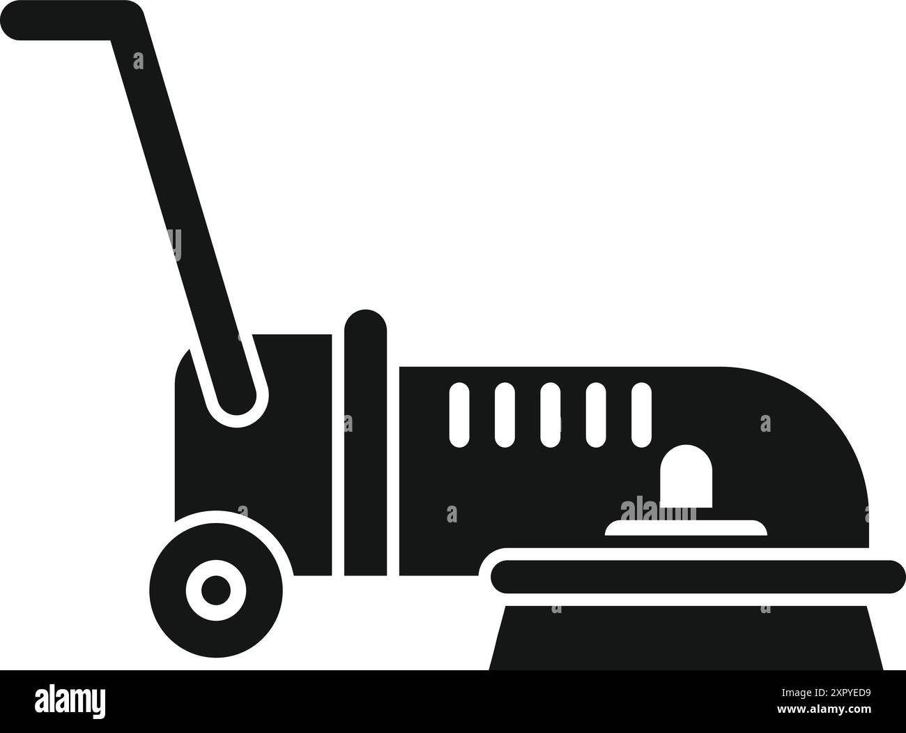 Équipement de nettoyage à l'aide de brosses rotatives pour un nettoyage efficace des sols, idéal pour les services de nettoyage professionnels Illustration de Vecteur