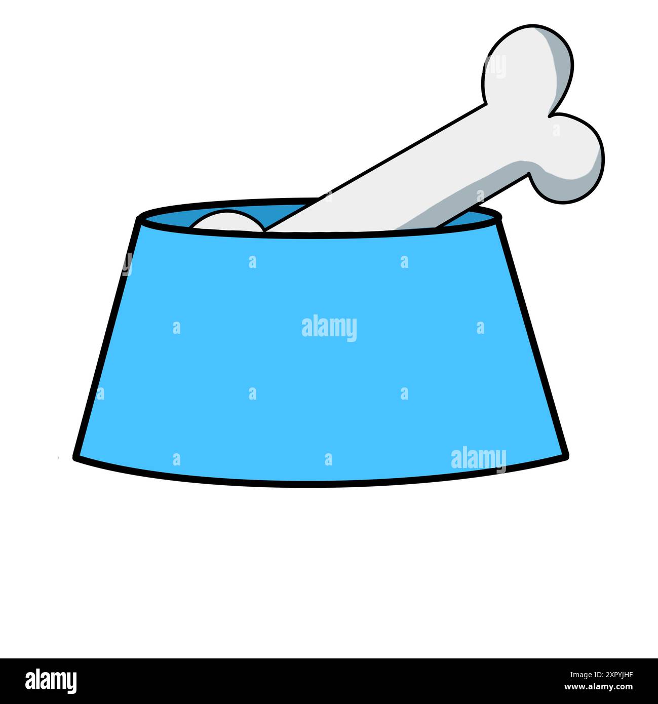 Délicatesse pour chiens.OS à mâcher et nourriture séchée pour chien isolé sur fond blanc. Banque D'Images