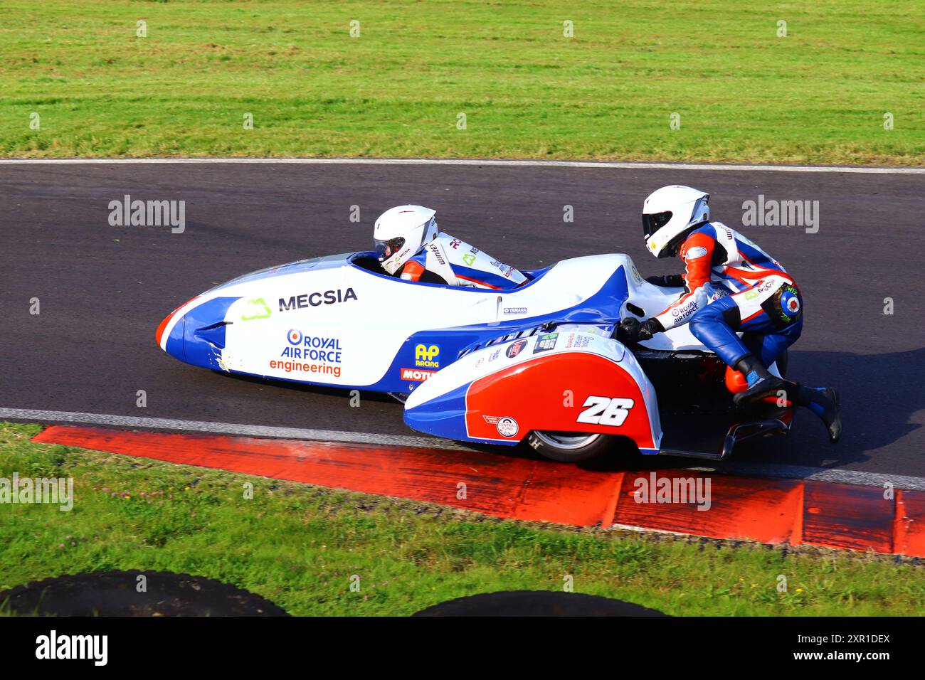 RÉVEIL DU SIDECAR CASWELL Banque D'Images