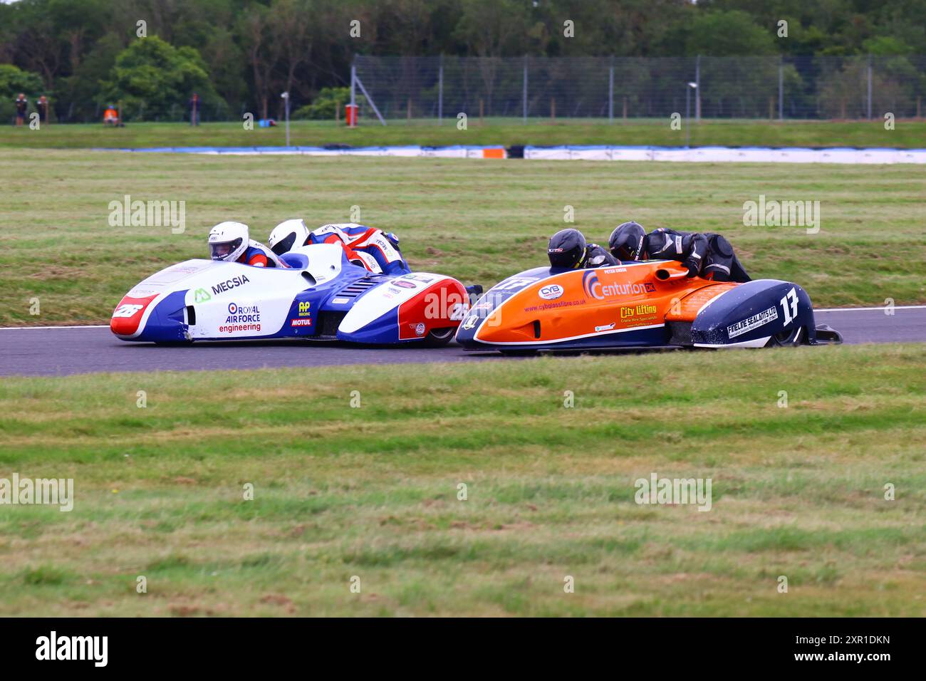 RÉVEIL DU SIDECAR CASWELL Banque D'Images