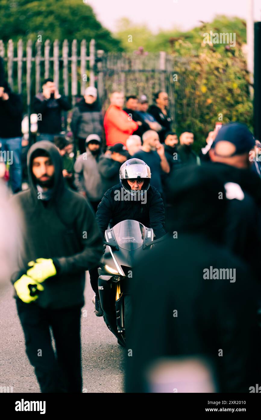 Marche pacifique antiraciste pour protéger Asylum Link à Liverpool le 7 août 2024 Banque D'Images