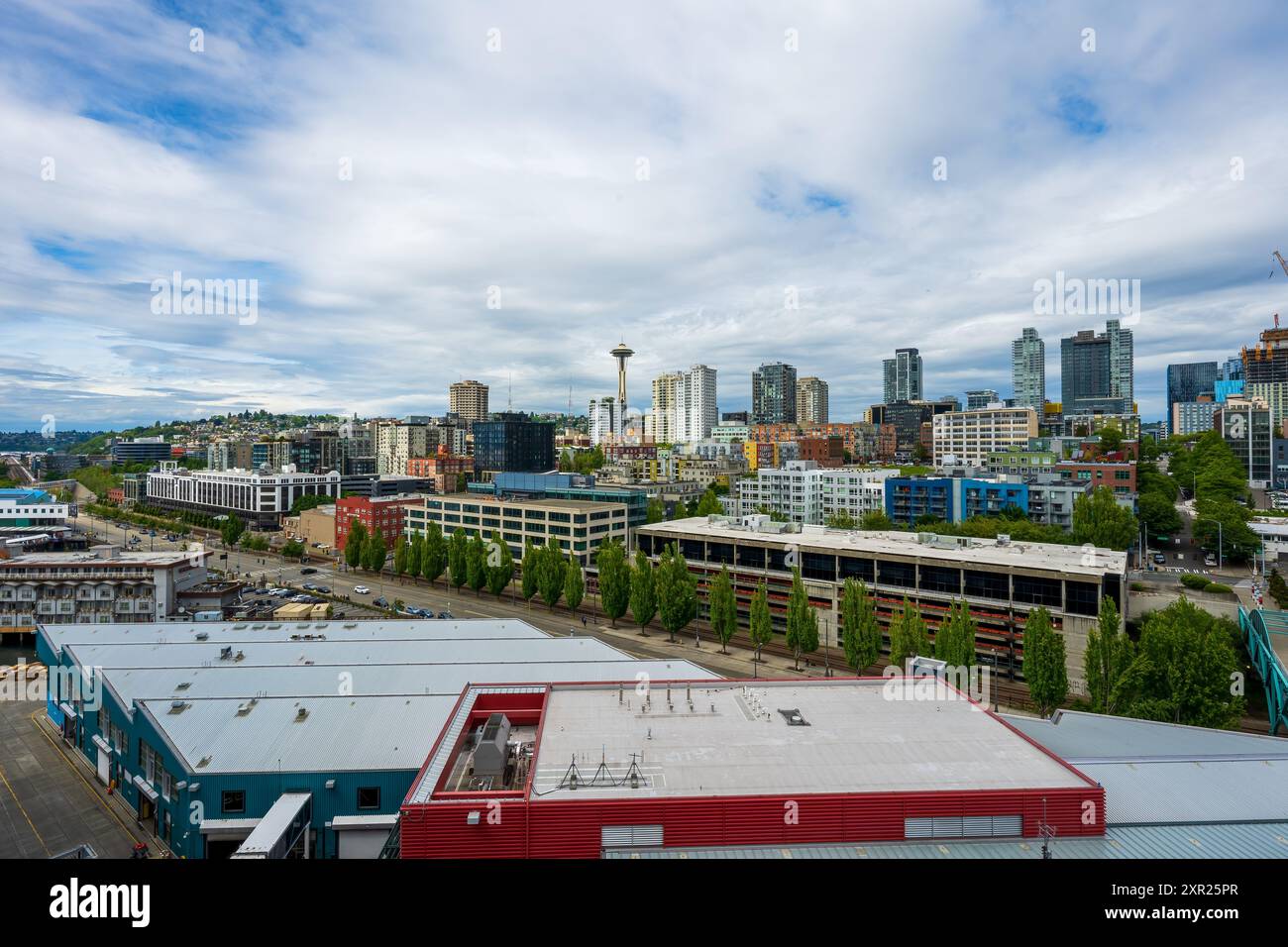 Nuages au-dessus de Seattle Banque D'Images