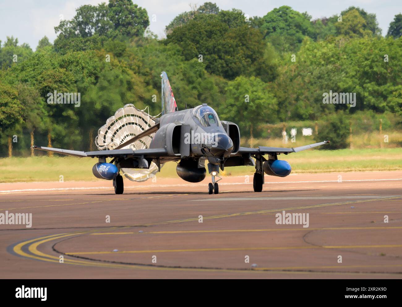 McDonnell Douglas F-4E Phantom de l'armée de l'air turque, à son arrivée au Royal International Air Tattoo 2024 Banque D'Images