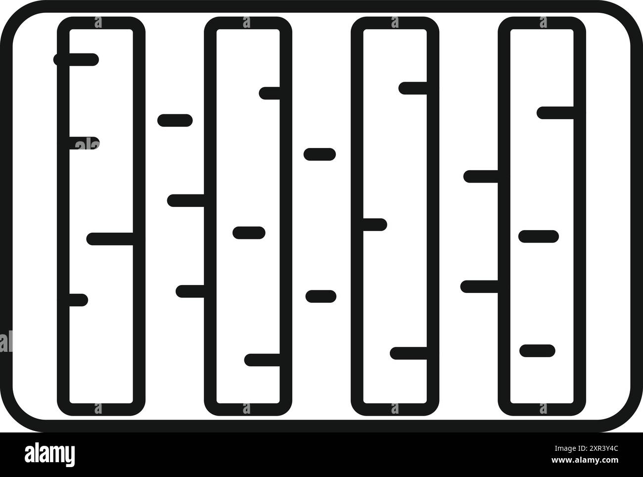 Icône d'une table de mixage représentant l'ingénierie audio et la production sonore Illustration de Vecteur