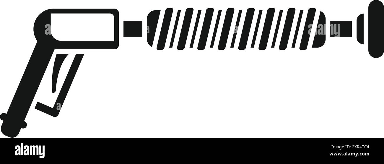 Icône simple d'un outil de nettoyage de pistolet nettoyeur haute pression avec une longue buse d'extension utilisée pour le nettoyage Illustration de Vecteur Icône simple d'un outil de nettoyage de pistolet nettoyeur haute pression avec une longue buse d'extension utilisée pour le nettoyage Illustration de Vecteur