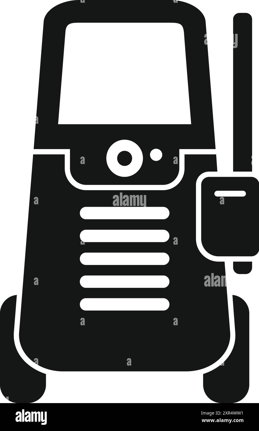 Icône solide noire pour une machine de nettoyage de nettoyeur haute pression portable, idéal pour les projets de nettoyage Illustration de Vecteur Icône solide noire pour une machine de nettoyage de nettoyeur haute pression portable, idéal pour les projets de nettoyage Illustration de Vecteur