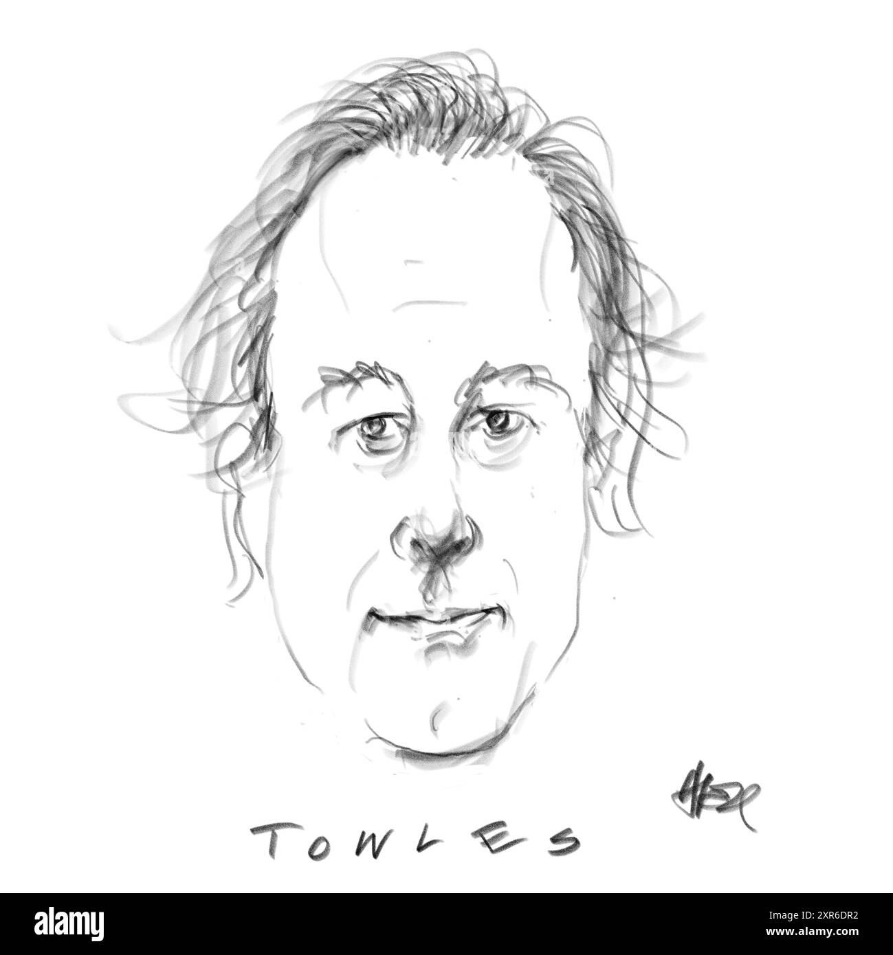 Portrait de l'auteur Towles Banque D'Images