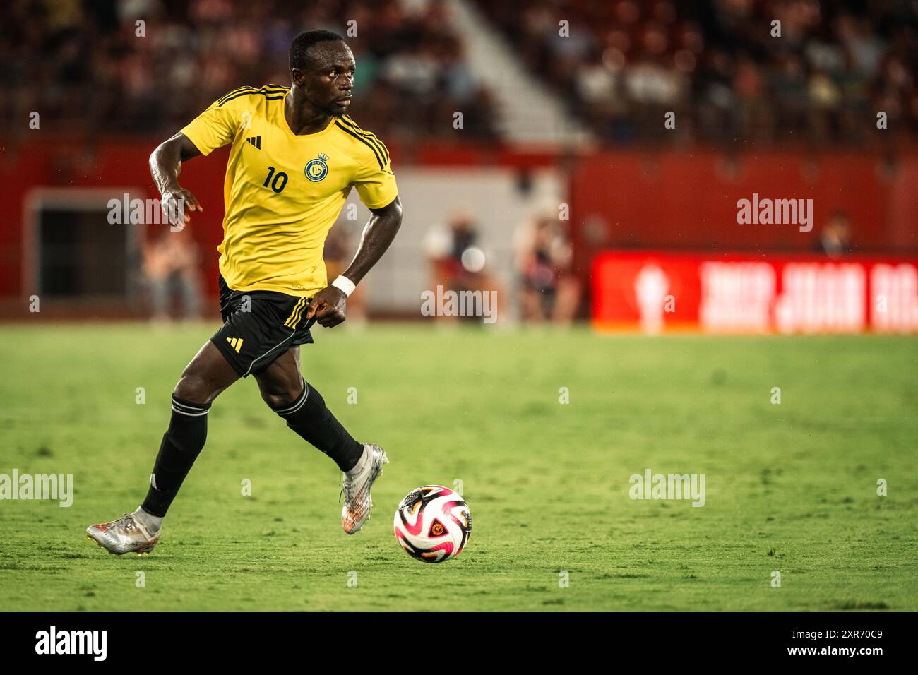 Sadio Mane d'Al Nassr lors du match amical de football entre UD Almeria et Al-Nassr le 8 août 2024 au Power Horse Stadium d'Almeria, Espagne crédit : Agence photo indépendante/Alamy Live News Banque D'Images