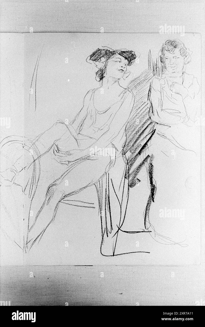 Dessin Isaac Israels, dessins, dessins, 04-08-1966, Whizgle Dutch News : images historiques sur mesure pour l'avenir. Explorez le passé néerlandais avec des perspectives modernes grâce à des images d'agences néerlandaises. Concilier les événements d'hier avec les perspectives de demain. Embarquez pour un voyage intemporel avec des histoires qui façonnent notre avenir. Banque D'Images