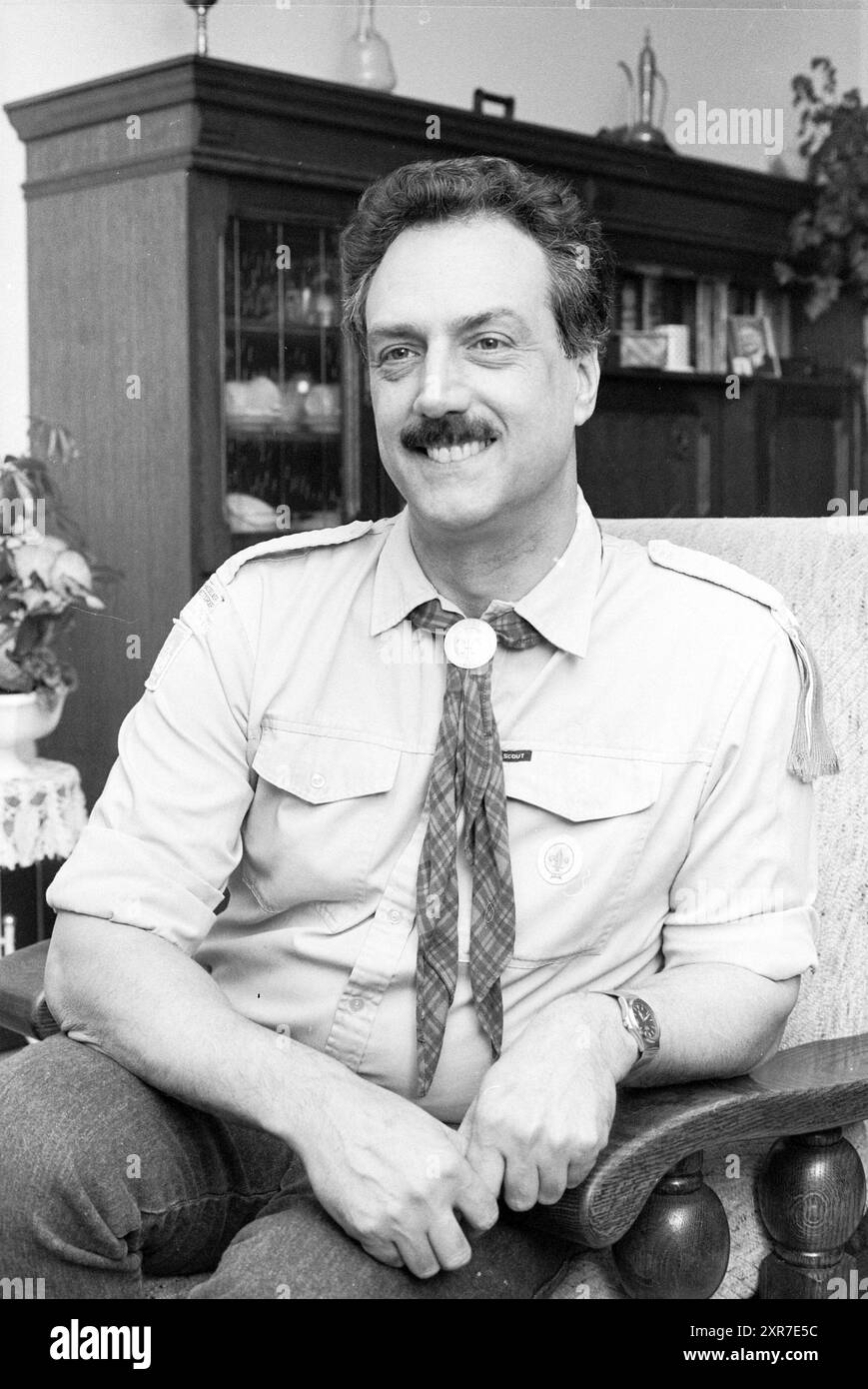 25 ans scout, hr. Out, 25-01-1991, Whizgle Dutch News : des images historiques sur mesure pour l'avenir. Explorez le passé néerlandais avec des perspectives modernes grâce à des images d'agences néerlandaises. Concilier les événements d'hier avec les perspectives de demain. Embarquez pour un voyage intemporel avec des histoires qui façonnent notre avenir. Banque D'Images