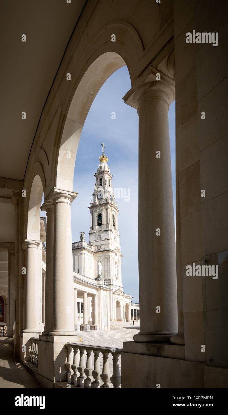 ensemble monumental du sanctuaire et de la basilique de notre dame de Fatima Banque D'Images