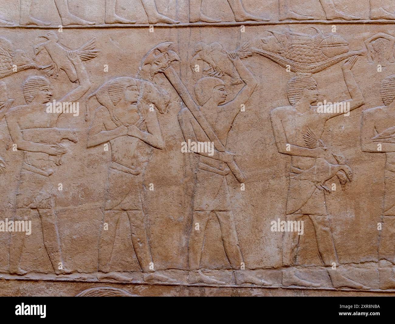 Reliefs de l'intérieur du tombeau de Kagemni Egypte Banque D'Images