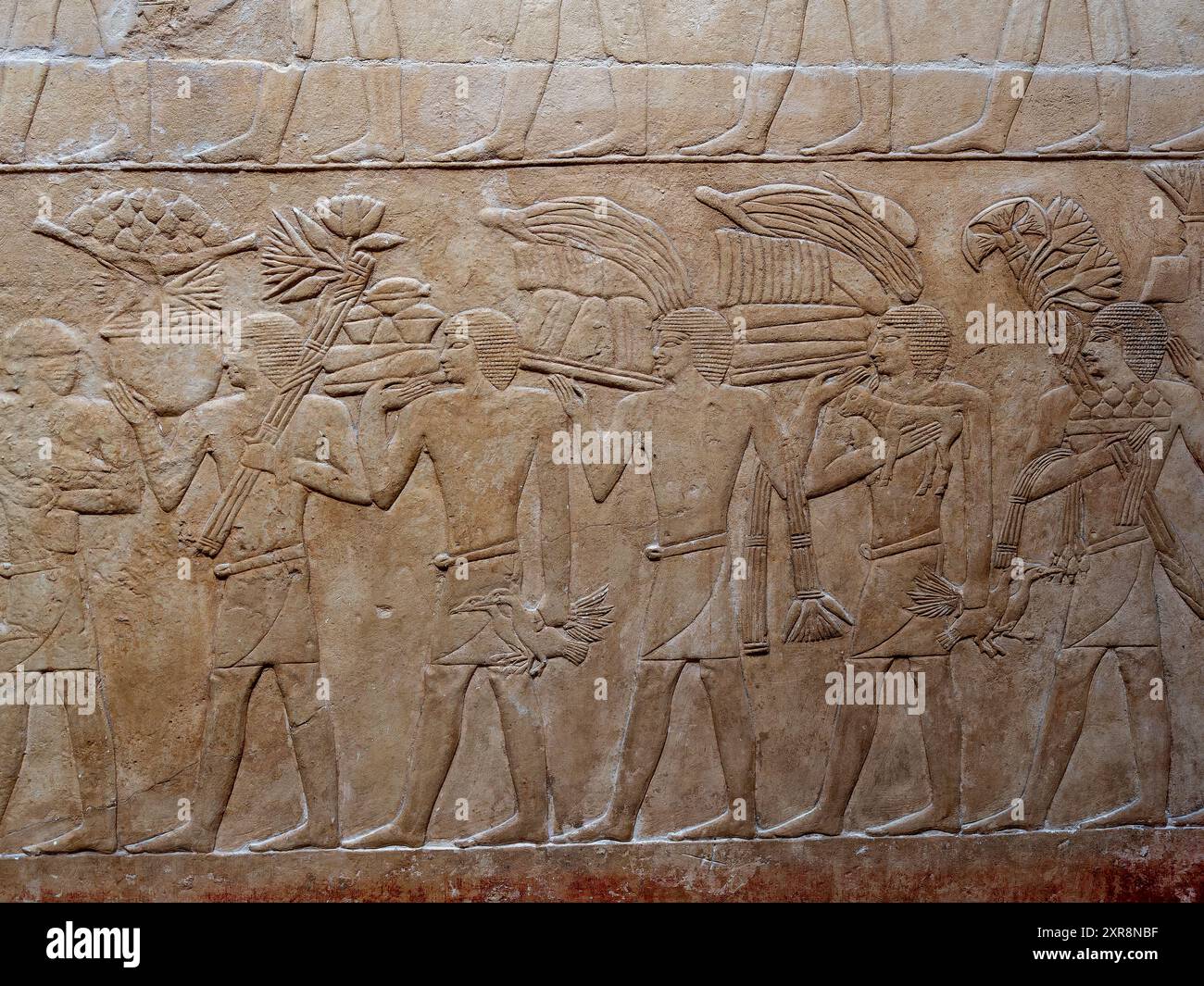 Reliefs de l'intérieur du tombeau de Kagemni Egypte Banque D'Images