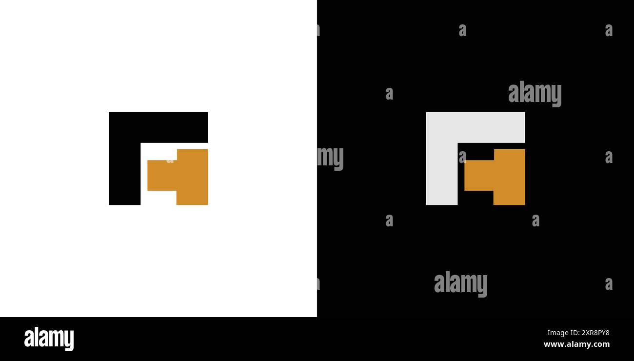 Moderne et fort lettre A initiales logo design Illustration de Vecteur