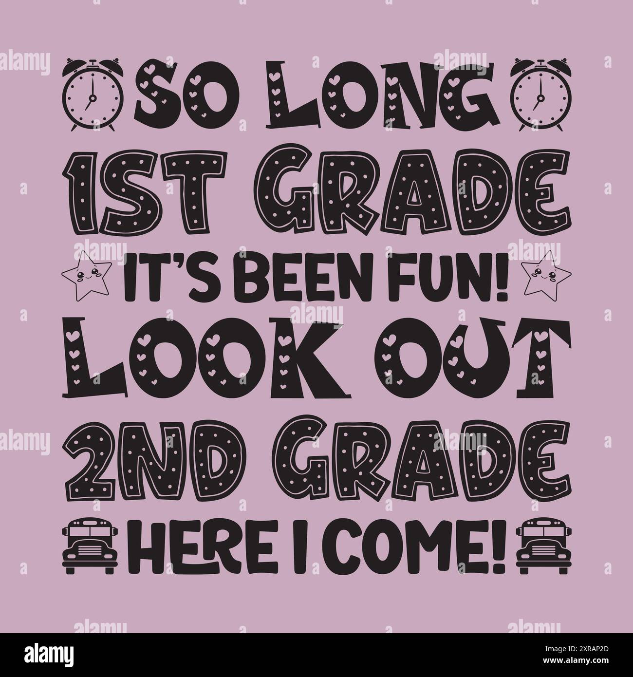 Retour à l'école SVG Design Lettering concept T-shirt Design Illustration de Vecteur