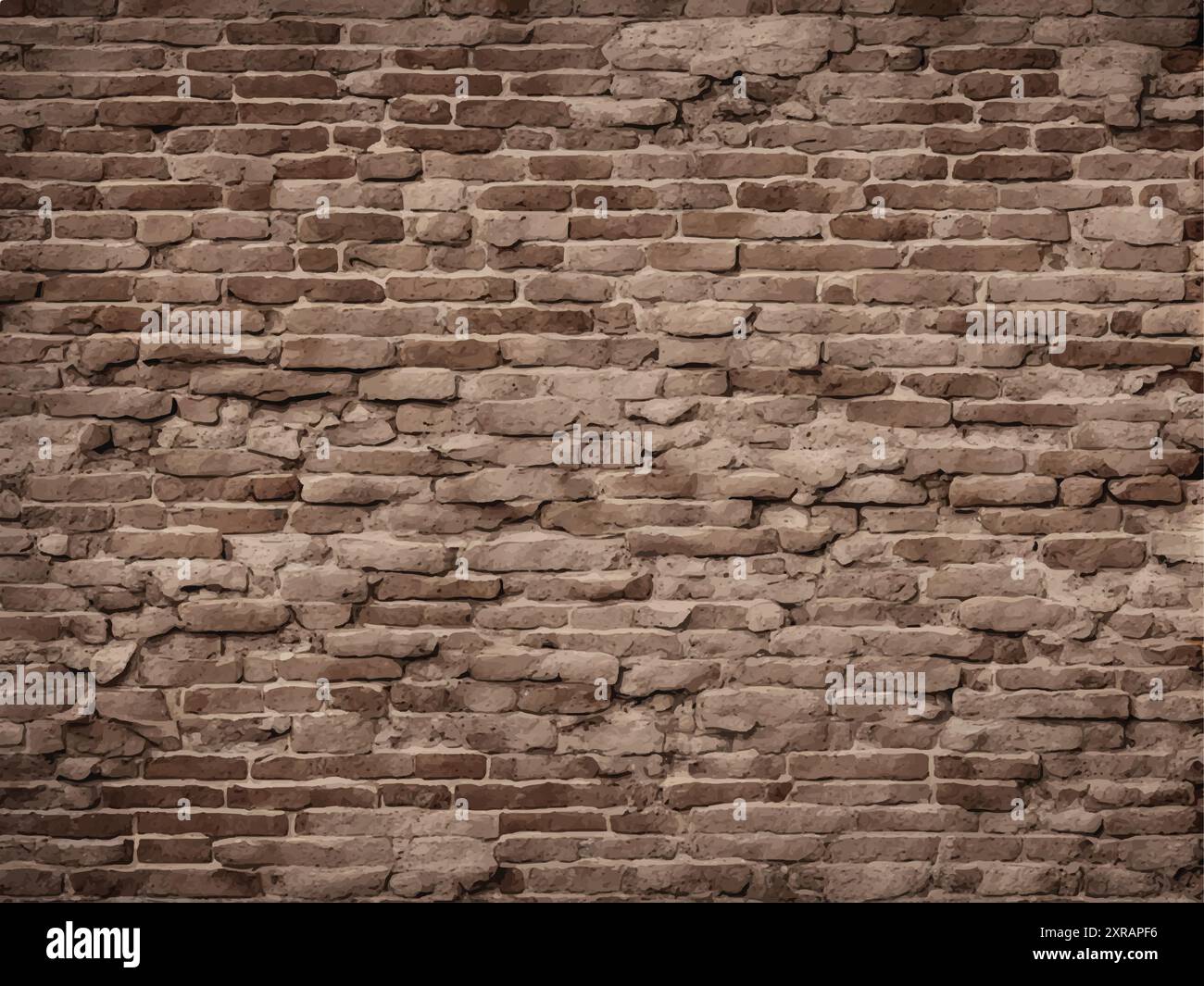 Fond de mur de briques. Texture de fond de mur de briques. Fond de vieux mur de briques vintage. Mur de briques pour la conception de fond de brique. Illustration de Vecteur