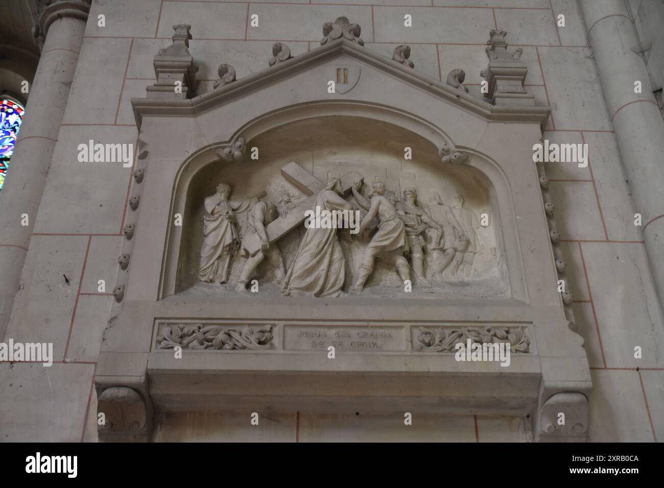 La basilique Sainte-Maxellende de Caudry est une basilique catholique, située à Caudry, dans le département du Nord, dans la région hauts-de-France. Banque D'Images