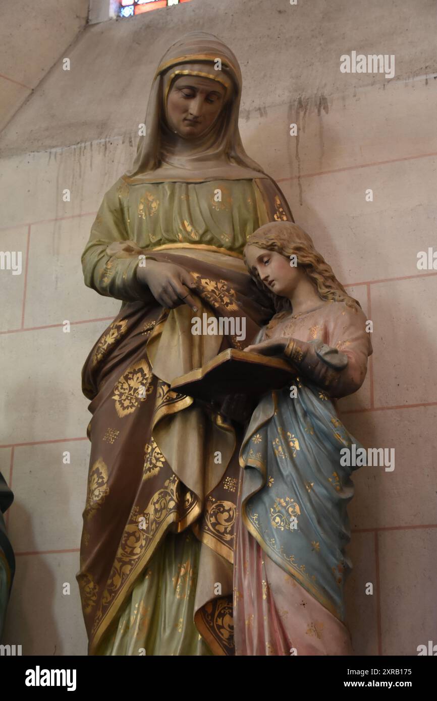 La basilique Sainte-Maxellende de Caudry est une basilique catholique, située à Caudry, dans le département du Nord, dans la région hauts-de-France. Banque D'Images