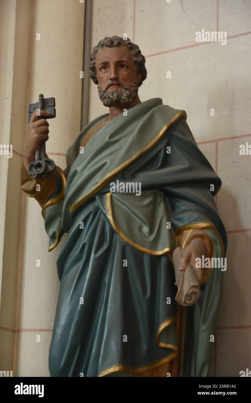 La basilique Sainte-Maxellende de Caudry est une basilique catholique, située à Caudry, dans le département du Nord, dans la région hauts-de-France. Banque D'Images