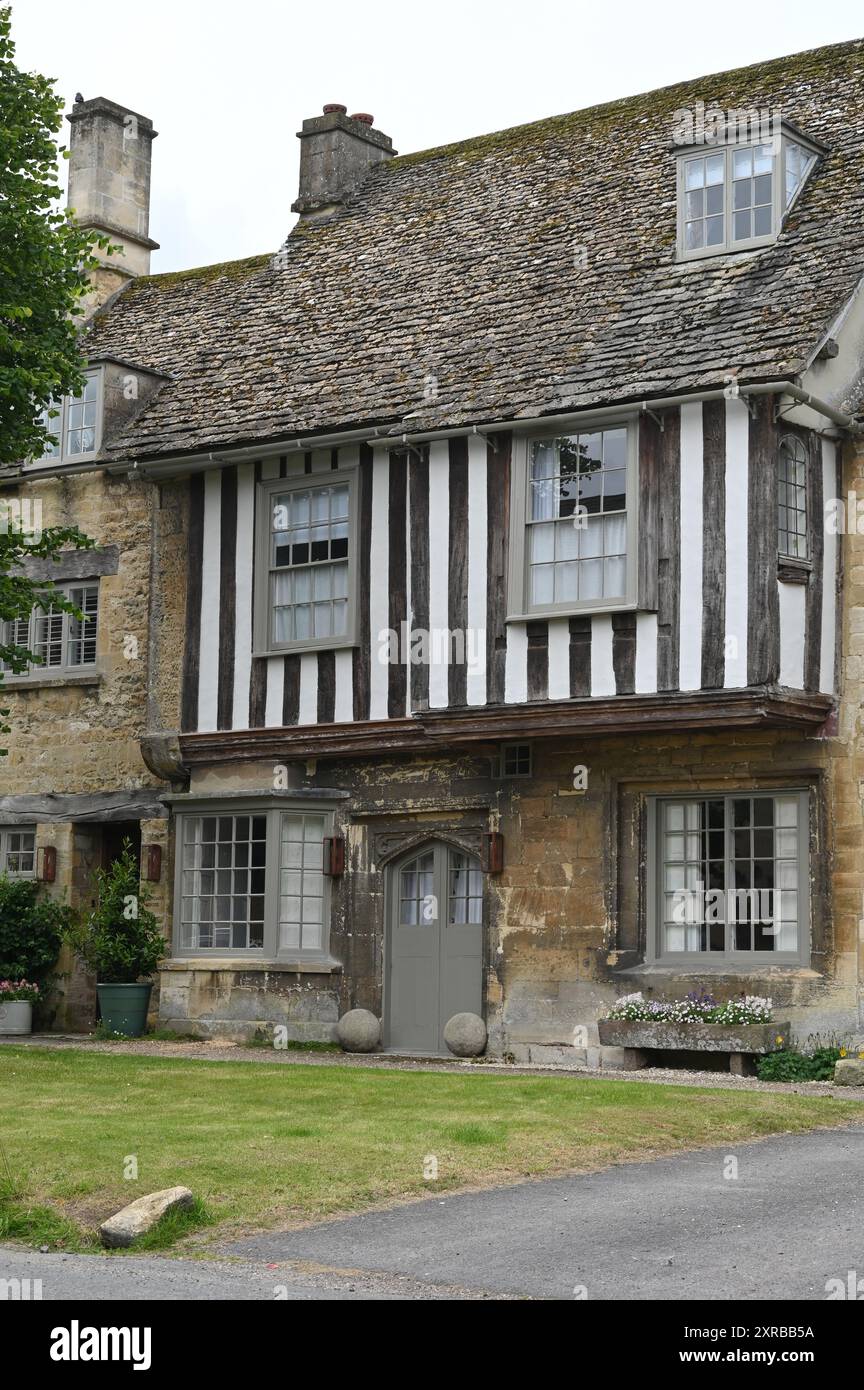 Bâtiment à ossature de bois, Sheep Street, Burford, Oxfordshire Banque D'Images