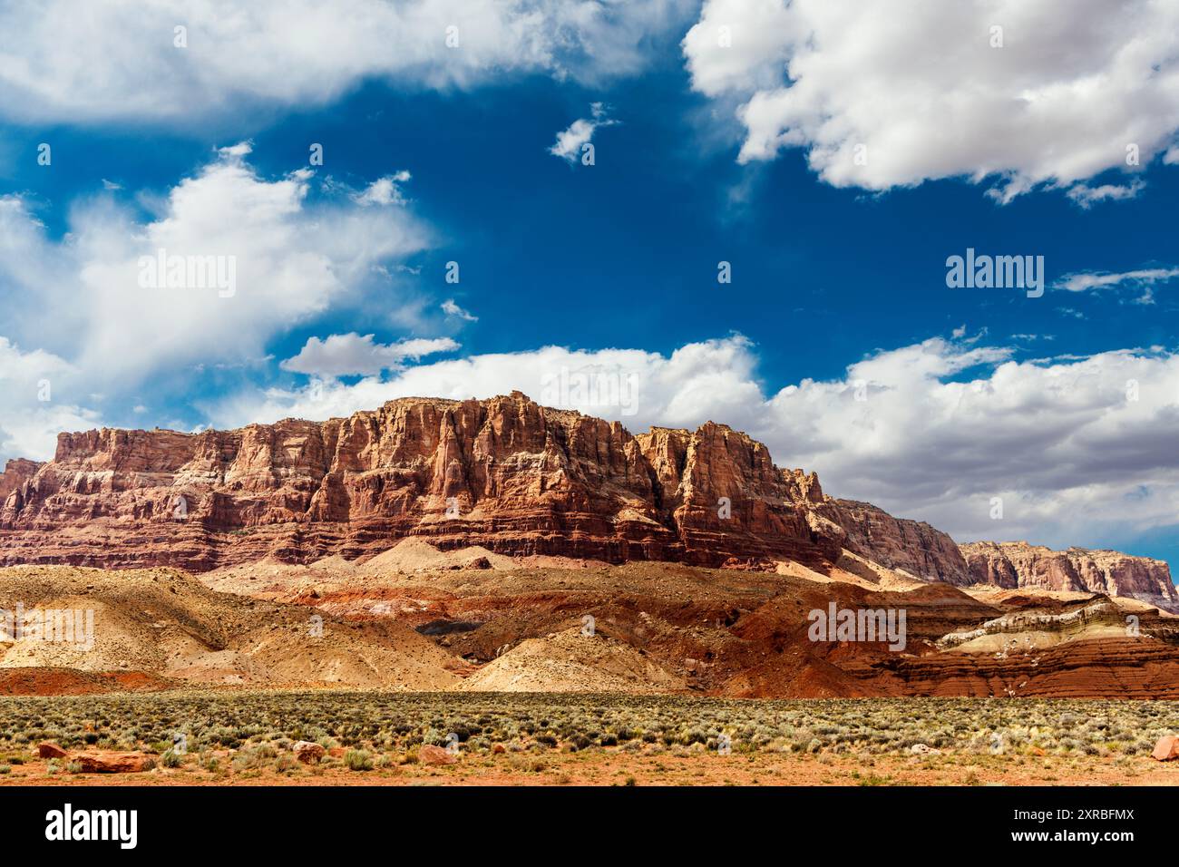 Vue de Vermilion Cliffs, Vermilion Cliffs National Monument, Arizona, États-Unis Banque D'Images