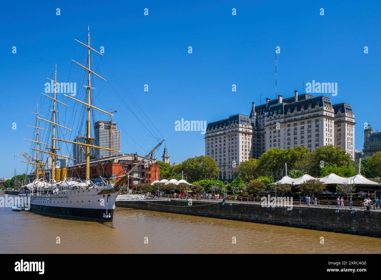 Puerto Madero, voilier, Musée maritime, Buenos Aires, Argentine Banque D'Images