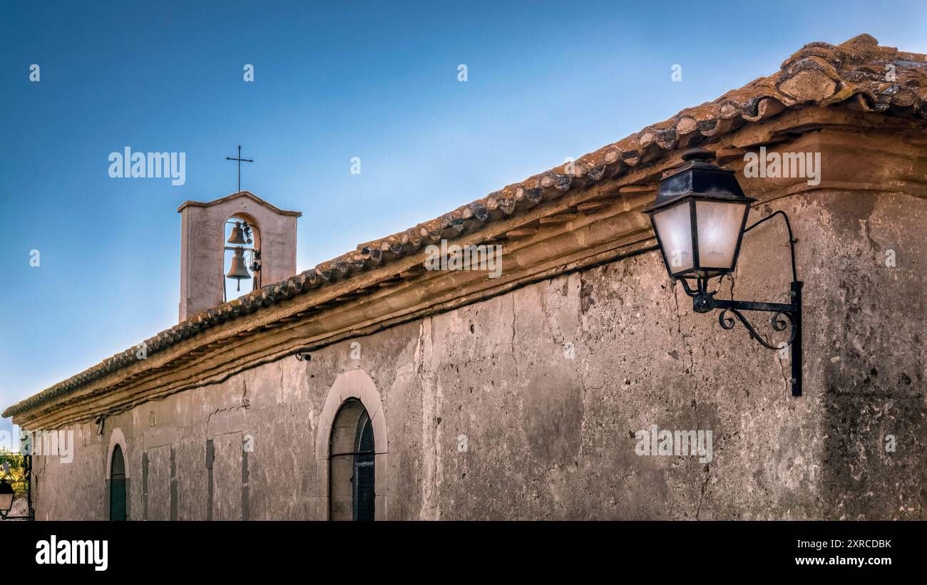 Chapelle des Nautiers au Somail. Monument historique. Banque D'Images