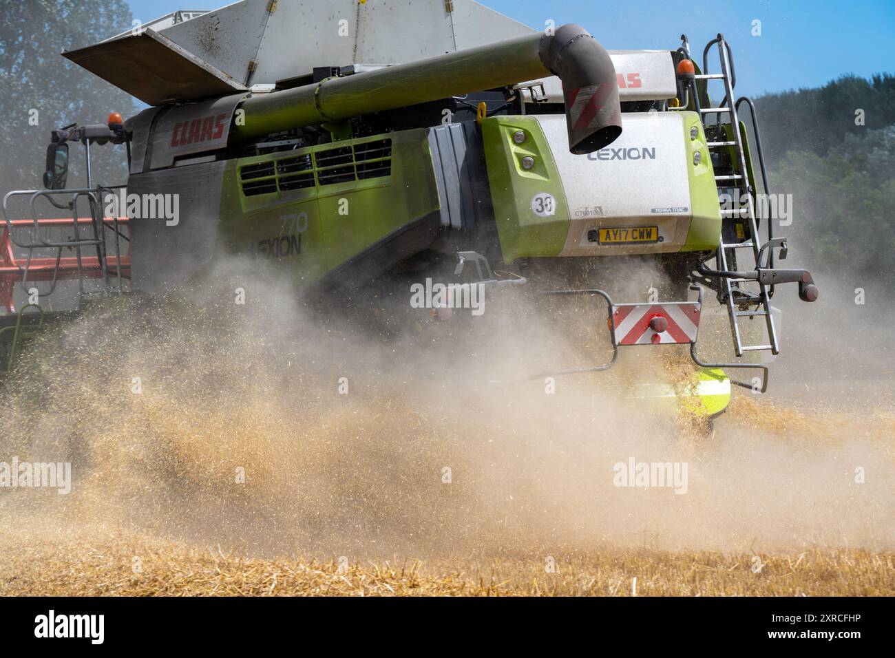 Récolte de blé Framlingham Suffolk Banque D'Images