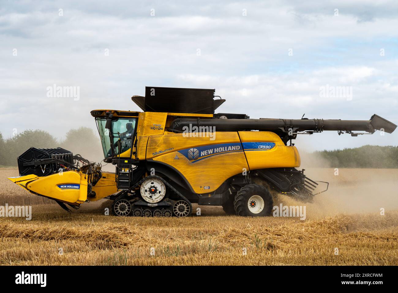 Moissonneuse-batteuse New Holland CR9.90 à double rotor Otley Suffolk Banque D'Images
