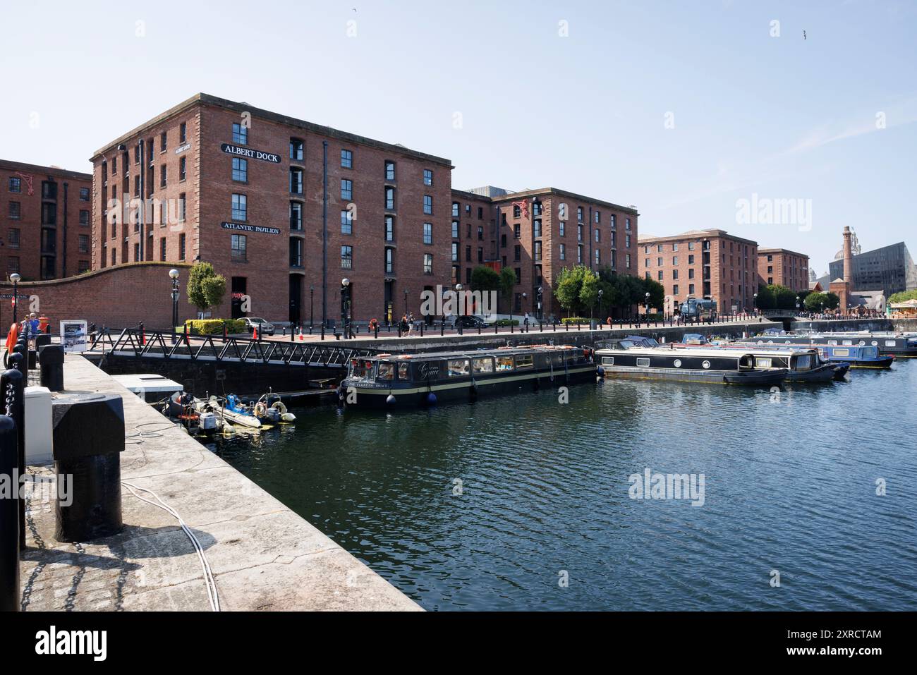 Vue générale (GV) du Royal Albert Dock à Liverpool, Grande-Bretagne. Image prise le 1er août 2024. © Belinda Jiao jiao.bilin@gmail.com 07598931257 https Banque D'Images