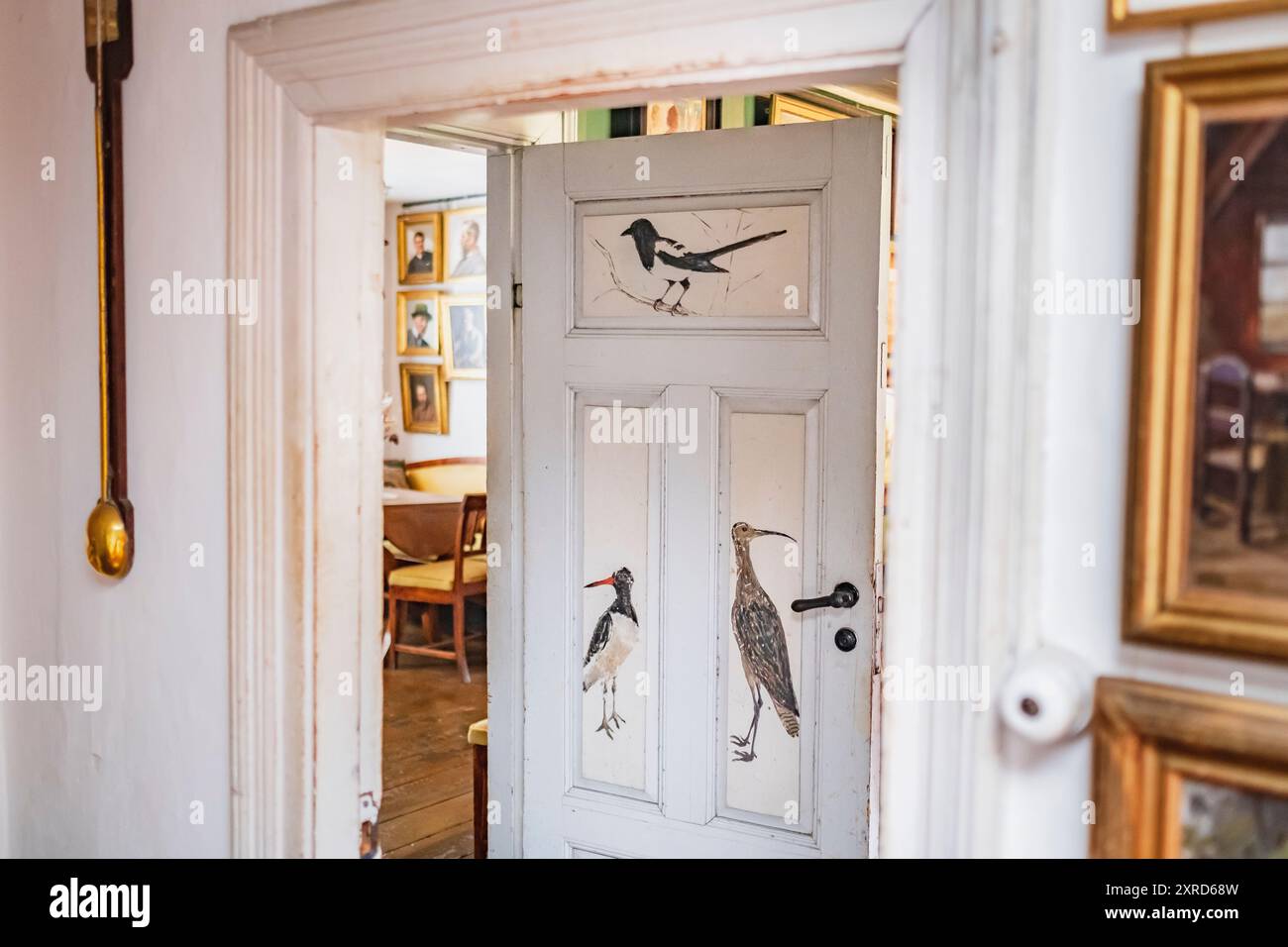 Intérieur de Anchers Hus, maison des peintres Michael et Anna Ancher, à Skagen, Danemark Banque D'Images