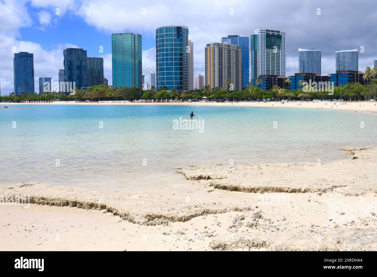 Honolulu Hawaii Skyline Banque D'Images