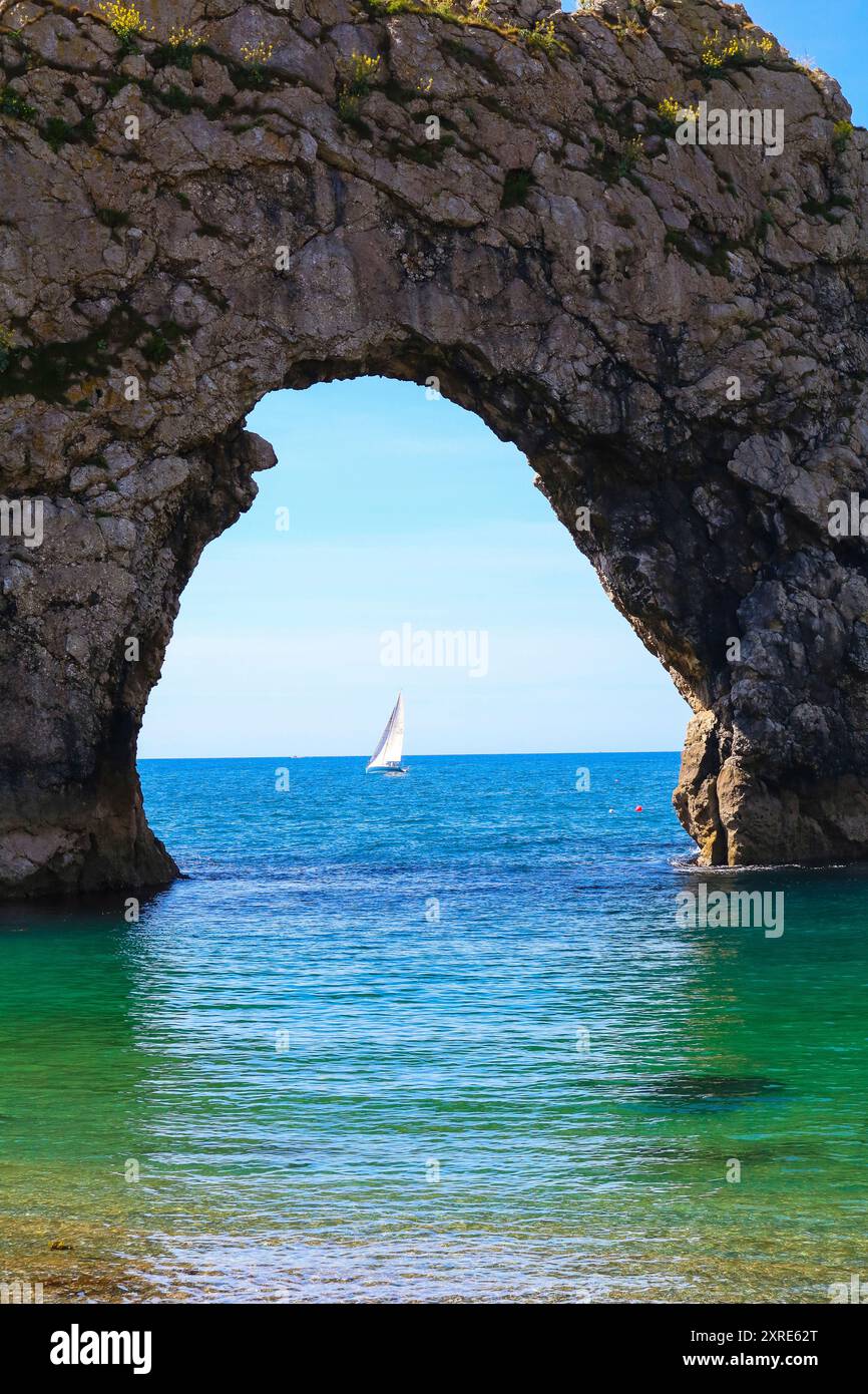 Durdle Door, dans le sud de l'Angleterre Banque D'Images