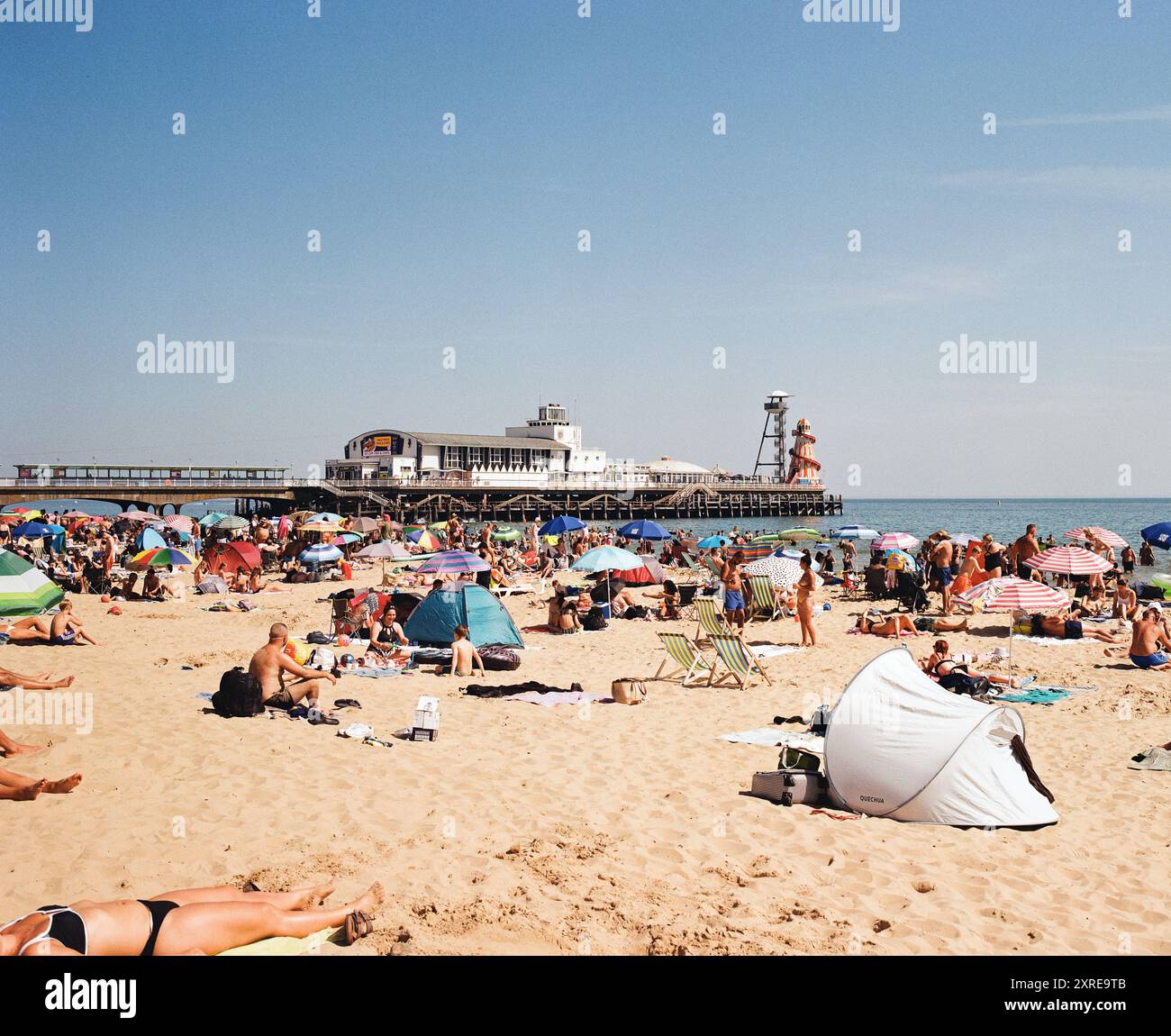 Plage de Bournemouth, Dorset, Angleterre, Royaume-Uni Banque D'Images