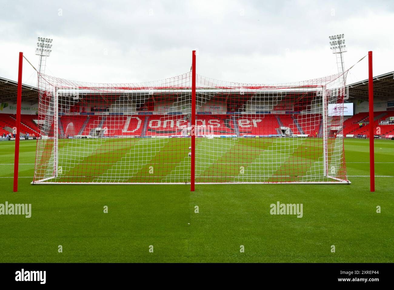 ECO - Power Stadium, Doncaster, Angleterre - 10 août 2024 vue générale de l'Eco - Power Stadium - avant le match Doncaster Rovers v Accrington Stanley, Sky Bet League Two, 2024/25, Eco - Power Stadium, Doncaster, Angleterre - 10 août 2024 crédit : Mathew Marsden/WhiteRosePhotos/Alamy Live News Banque D'Images