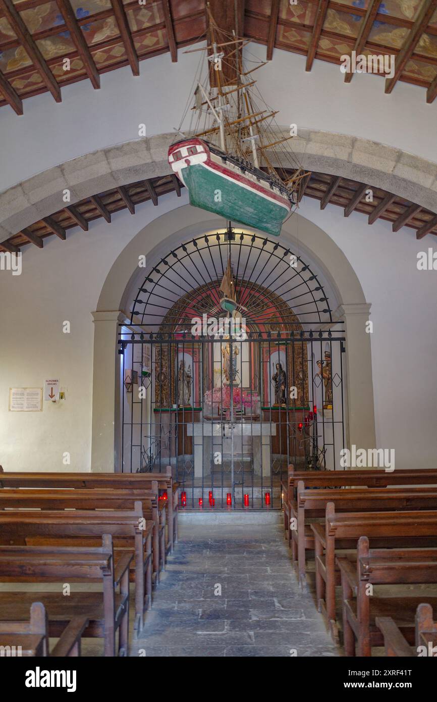 Blanes, Espagne - 10 août 2024 : Eglise notre-Dame de l'espérance, Blanes, Costa Brava Banque D'Images