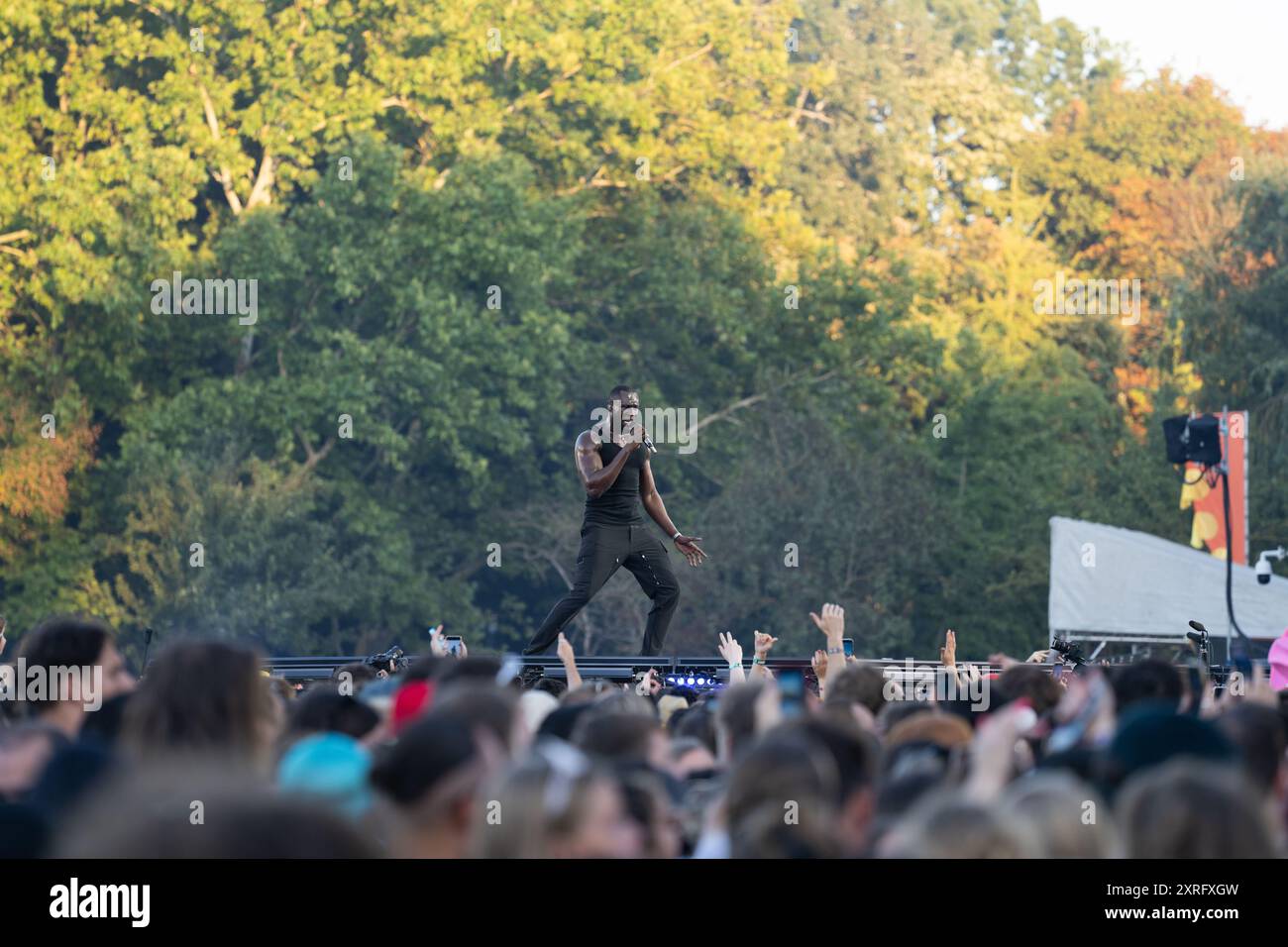 Budapest, Hongrie, 9 août 2024, Stormzy aka Michael Ebenazer Kwadjo Omari Owuo Jr. se produisant au Festival Sziget, Budapest Hongrie. Crédit : Colin Darbyshire/Alamy Live News Banque D'Images