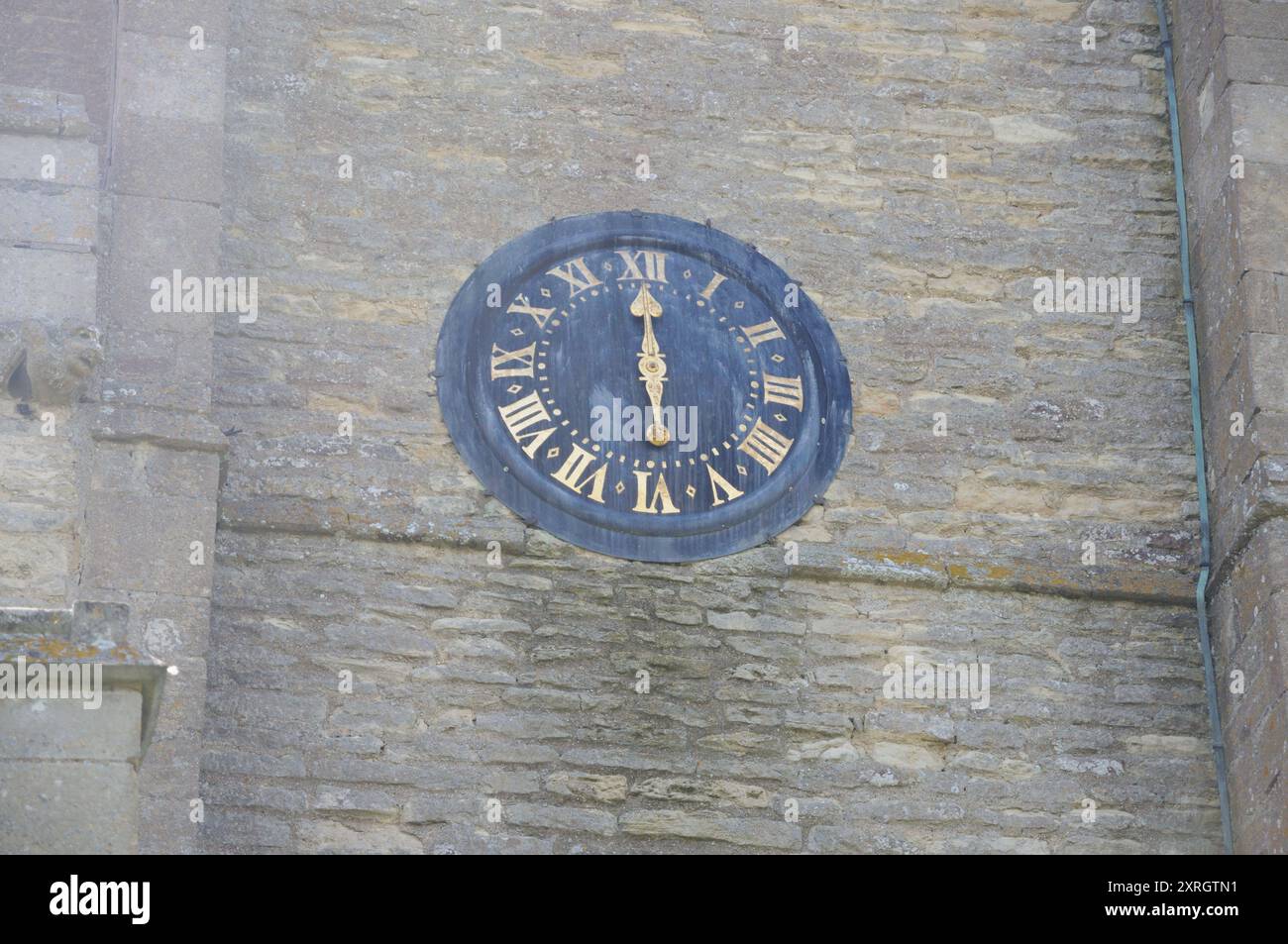 Horloge à une main sur All Saints Church, Ellington, Cambridgeshire Banque D'Images