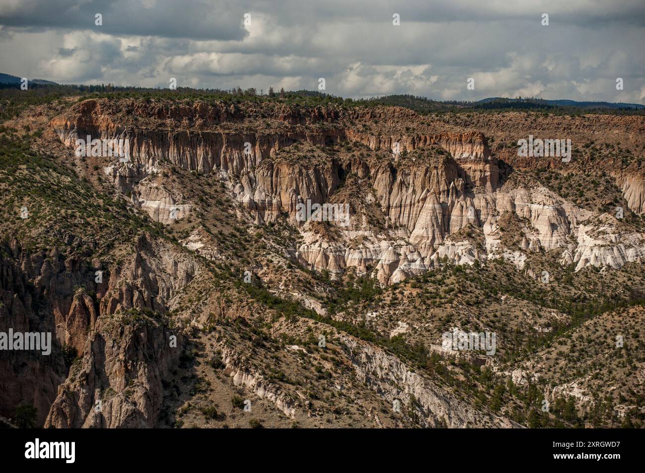 Un détail de la Cañada Camada dans le monument national de Kasha-Katuwe Tent Rocks, près du Cochiti Pueblo, Nouveau-Mexique Banque D'Images
