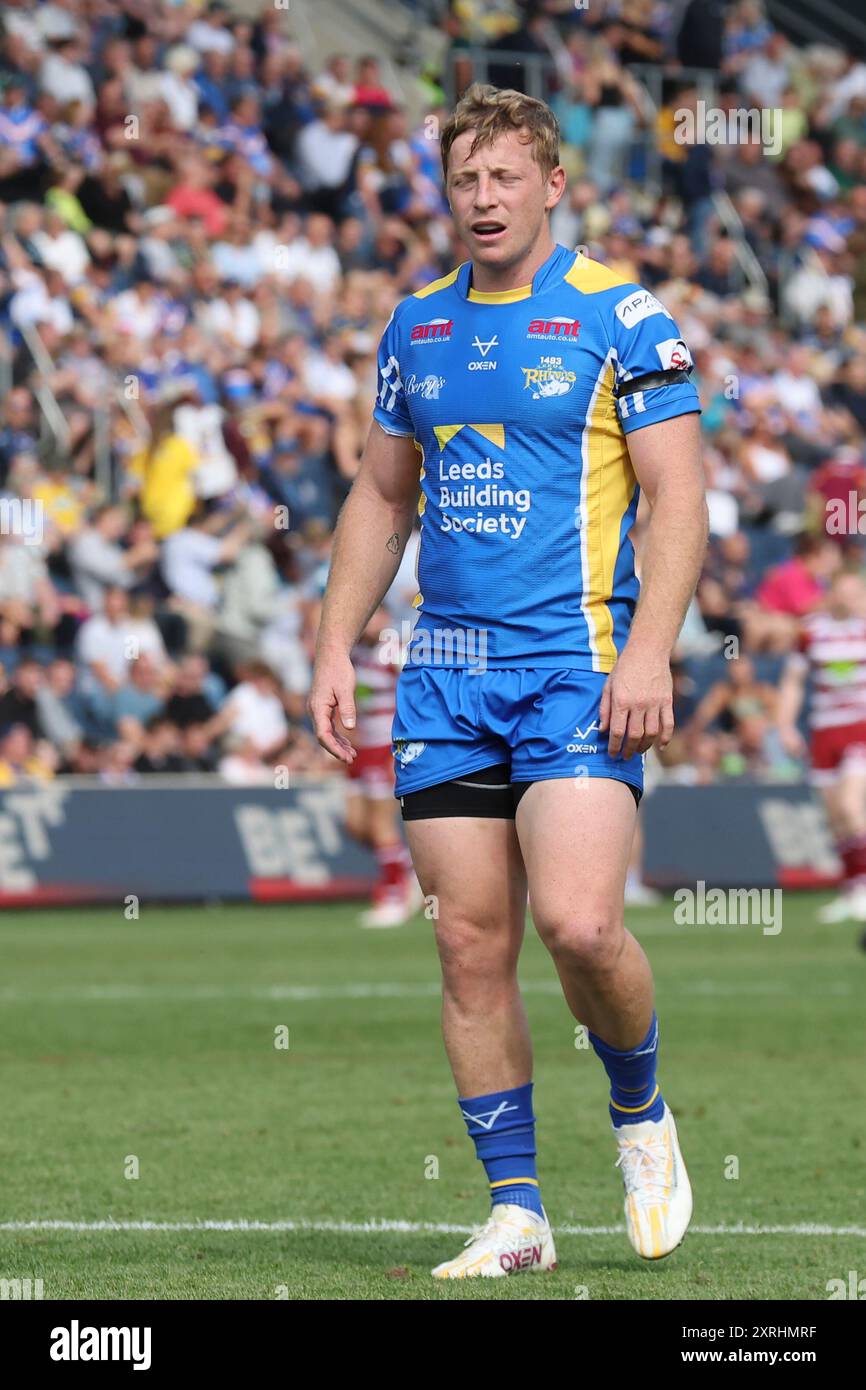 Leeds, Royaume-Uni. 10 août 2024. AMT Headingley Rugby Stadium, Leeds, West Yorkshire, 10 août 2024. Betfred Super League Leeds Rhinos v Wigan Warriors Lachie Miller of Leeds Rhinos Credit : Touchlinepics/Alamy Live News Banque D'Images